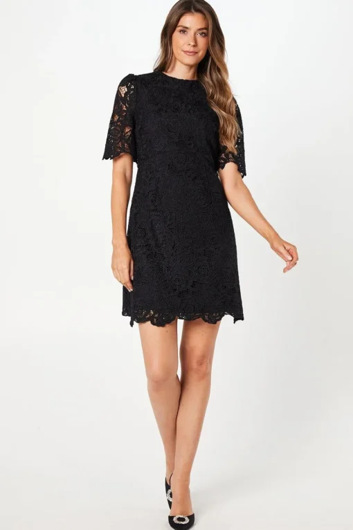 Occasion Corded Lace Shift Dress