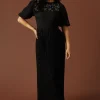 Occasion Embellished Pleated Maxi Dress