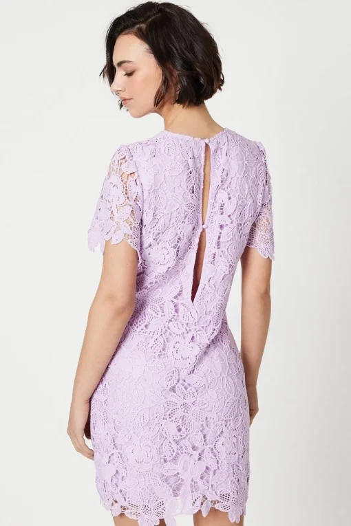 Occasion Lace Short Sleeve Mini Dress