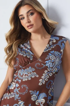 Occasion Petite Satin Open Back Maxi Dress