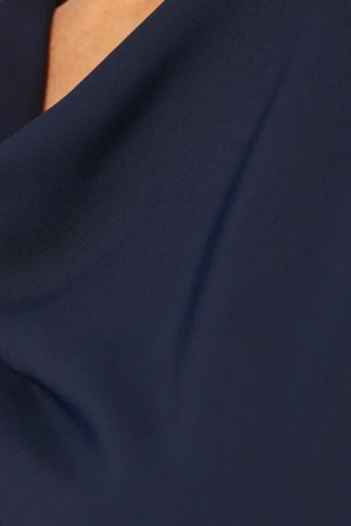 Occasion Tailored Cowl Neck Formal Midi Dress
