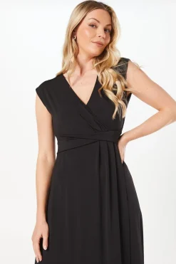 Occasion Wrap Jersey Maxi Dress