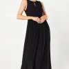 Occasion Wrap Waist Sleeveless Maxi Dress