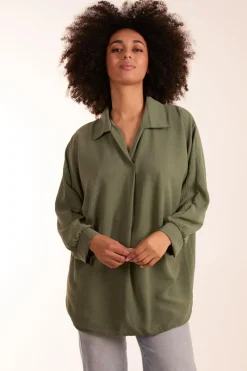Open Collar Blouse