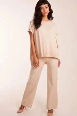 Oversized Button Shoulder Top