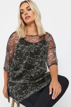 Oversized Mesh Top