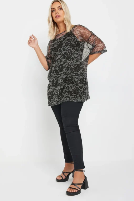 Oversized Mesh Top