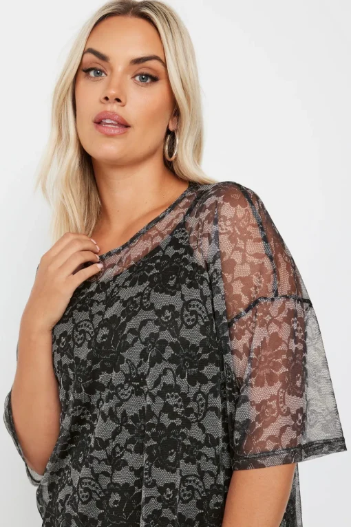Oversized Mesh Top