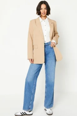 Oversized Pinstripe Blazer