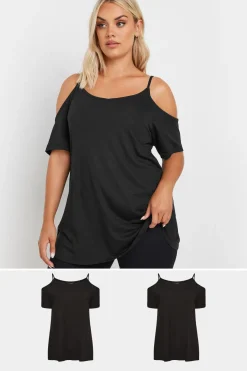 2 Pack Cold Shoulder T-Shirt