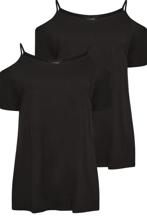 2 Pack Cold Shoulder T-Shirt