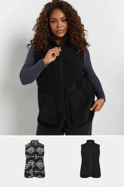 2 Pack Printed Teddy Borg Gilets
