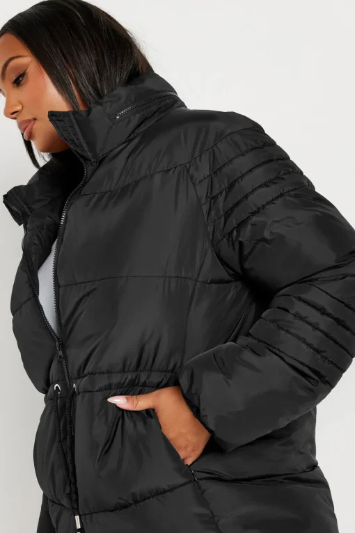 Padded Drawstring Coat