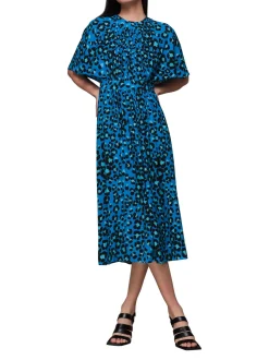 Painted Leopard Amelia Dress-Animal Print