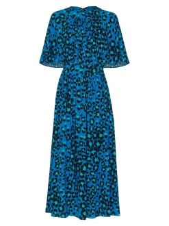 Painted Leopard Amelia Dress-Animal Print