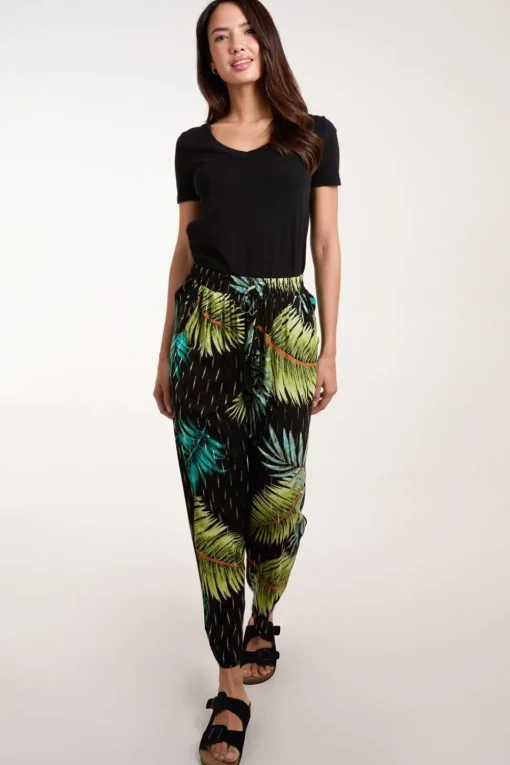 Palm Print Trousers