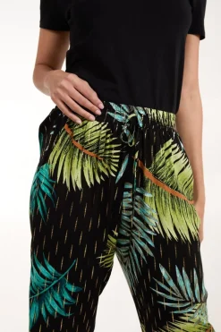 Palm Print Trousers