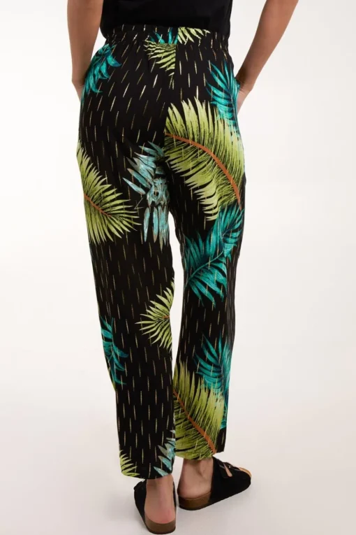 Palm Print Trousers