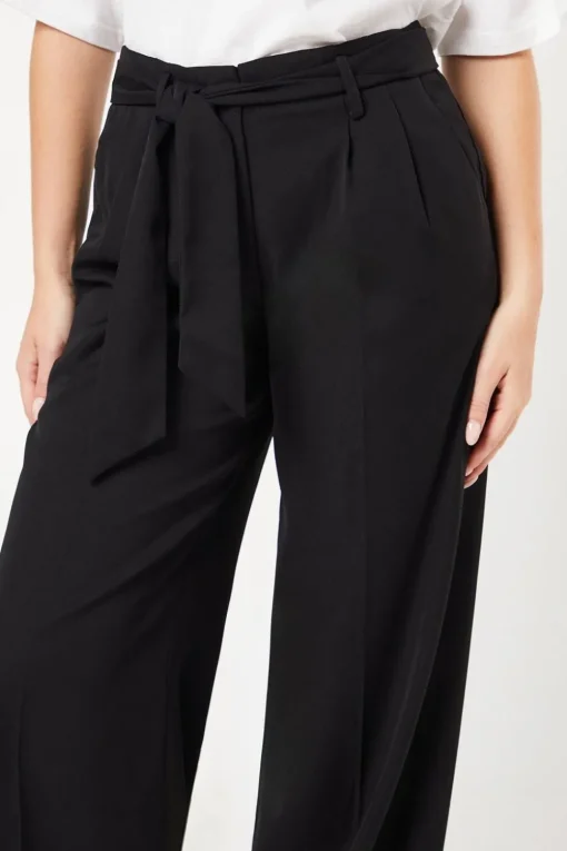 Paperbag Belted Wide Leg Trouser