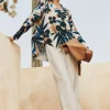 Patch Pocket Wide Leg Crop Trousers