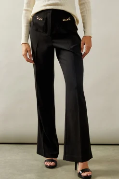 Patch Pocket Wide Trousers