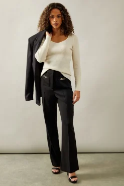 Patch Pocket Wide Trousers