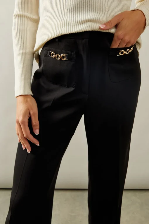Patch Pocket Wide Trousers