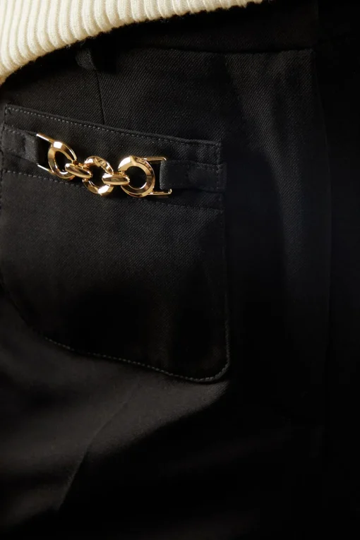 Patch Pocket Wide Trousers