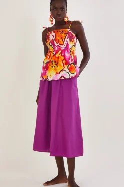 Patsey Flared Midi Skirt