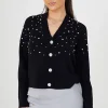 Pearl Embellishment Cardigan