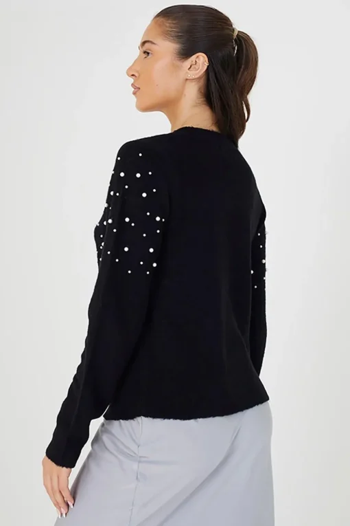 Pearl Embellishment Cardigan