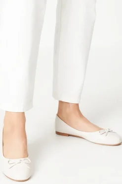 Penelope Bow Detail Comfort Ballet Pumps