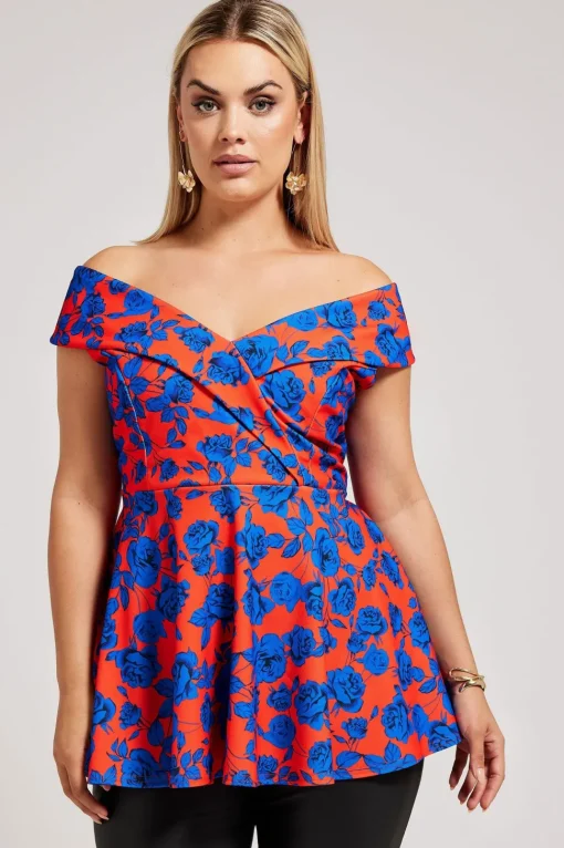 Peplum Tuxedo Peplum Top