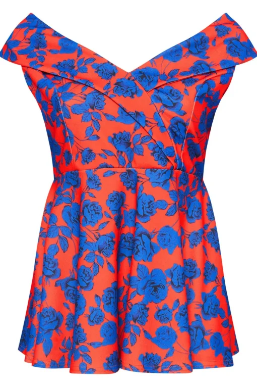 Peplum Tuxedo Peplum Top