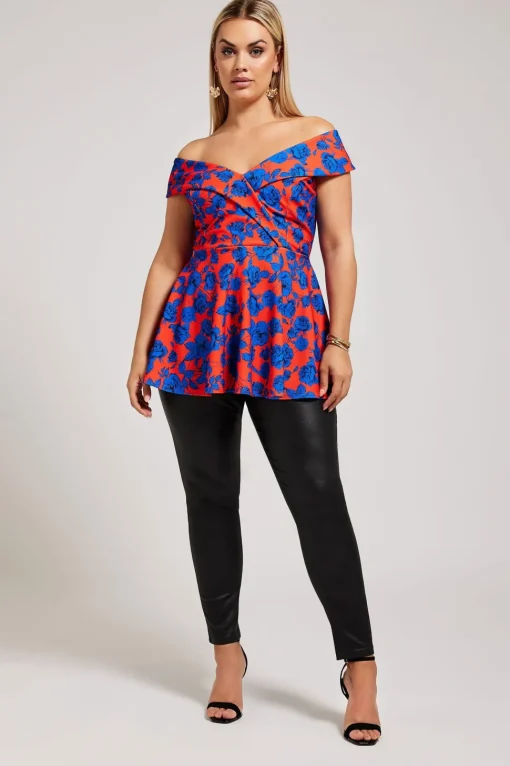 Peplum Tuxedo Peplum Top