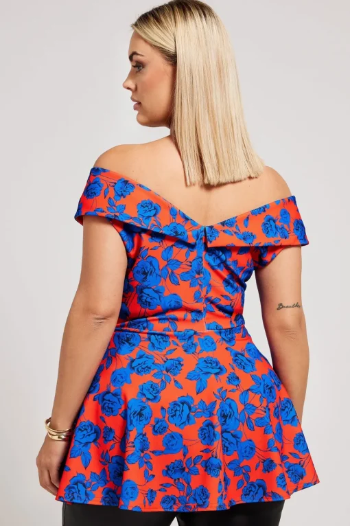 Peplum Tuxedo Peplum Top