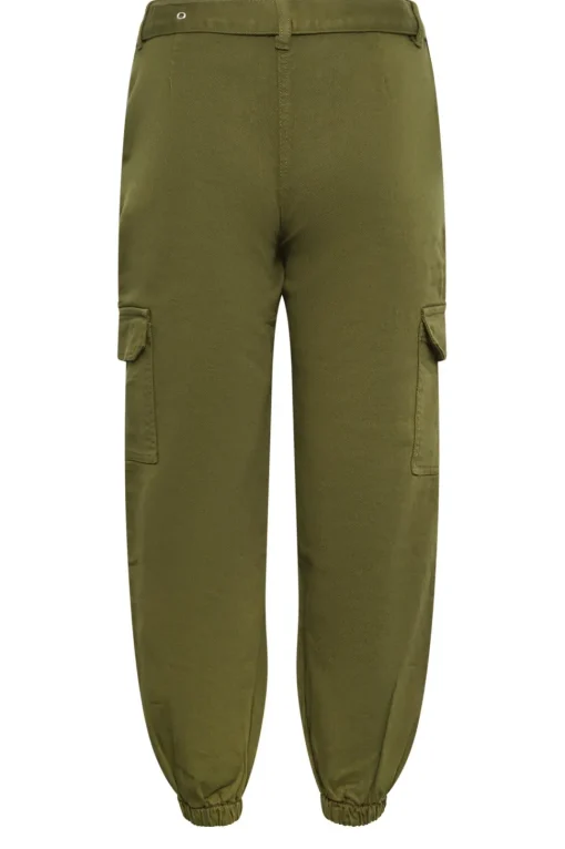 Petite Belted Cargo Jeans