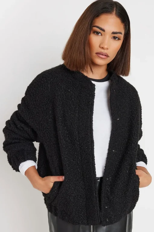Petite Boucle Bomber Jacket