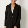 Petite Button Ponte Blazer