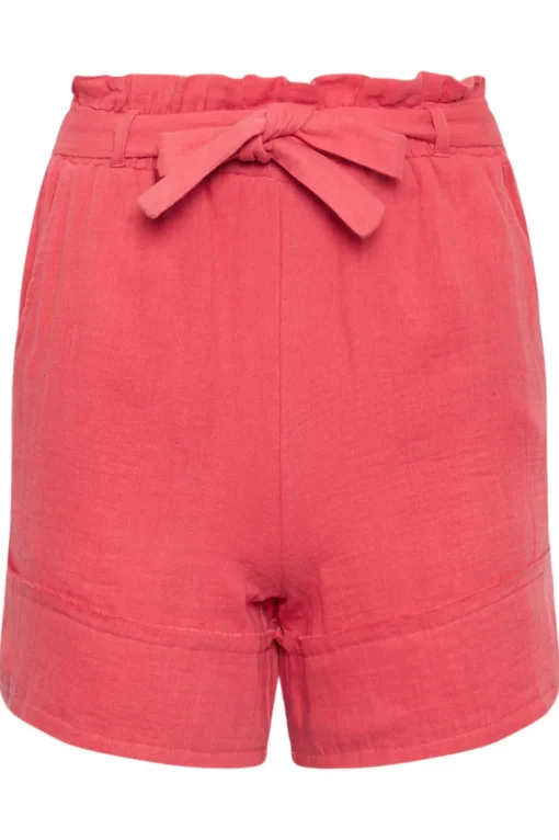 Petite Cheesecloth Tie waist Shorts