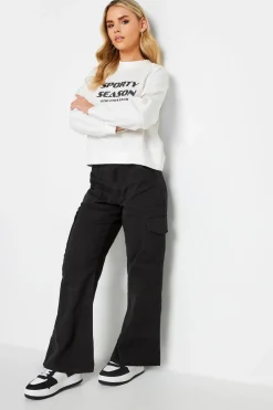 Petite Cotton Utility Trousers