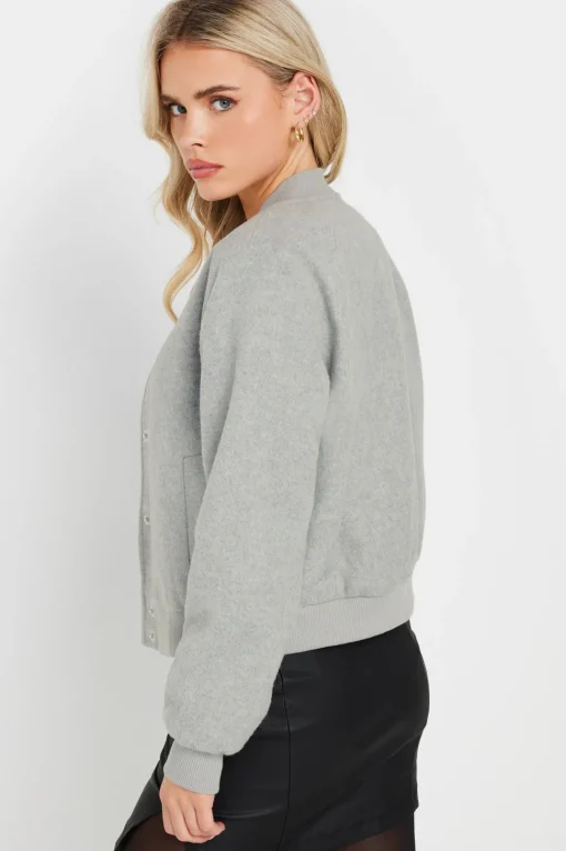 Petite Cropped Bomber