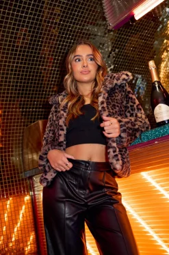 Petite Faux Fur Coat