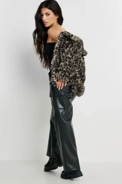 Petite Faux Fur Coat