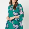 Petite Floral Tie Shift Dress