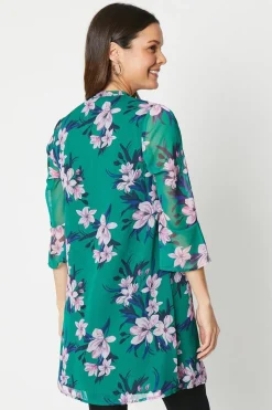 Petite Floral Tie Shift Dress