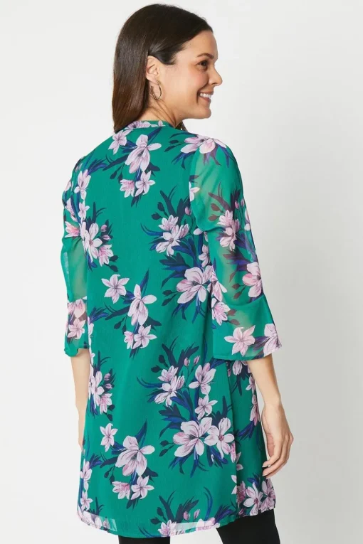 Petite Floral Tie Shift Dress
