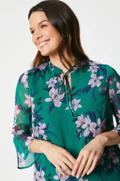 Petite Floral Tie Shift Dress