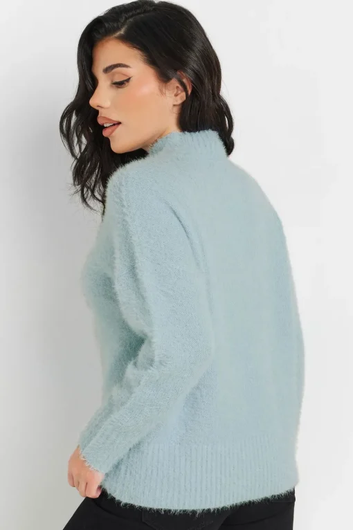 Petite Fluffy Knitted Jumper