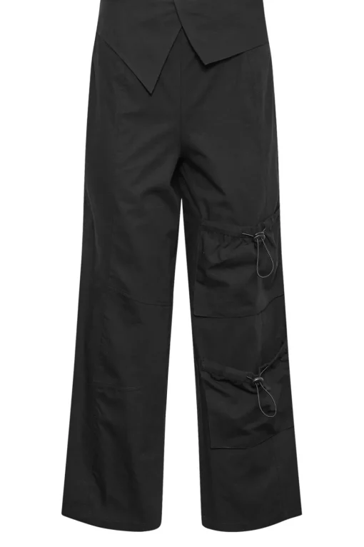 Petite Fold Over Waist Cargo Trousers